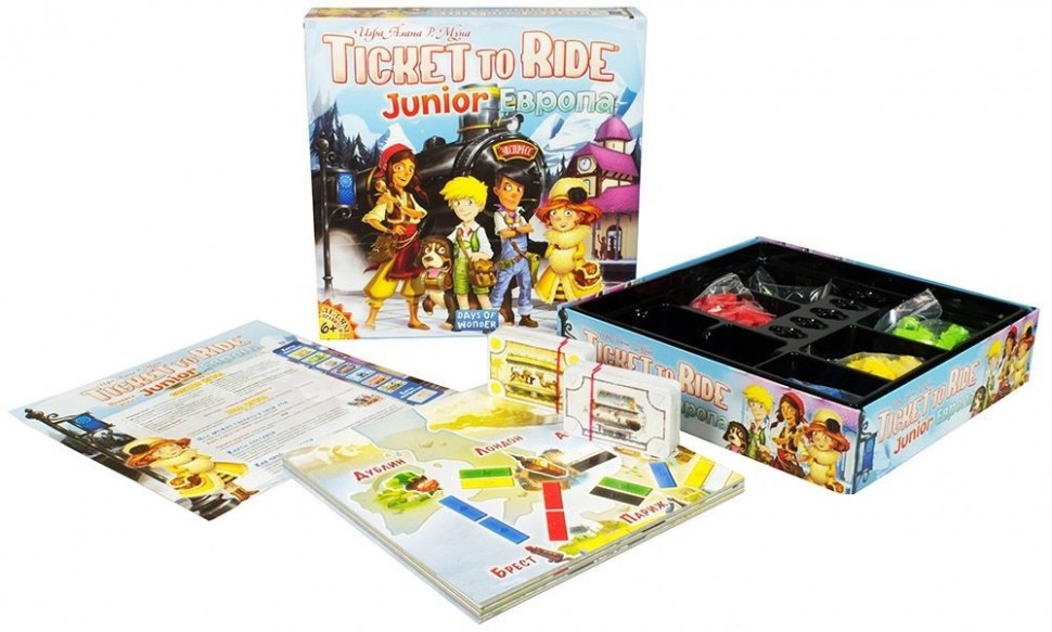 Настольная игра "Ticket to Ride Junior: Европа" 6+