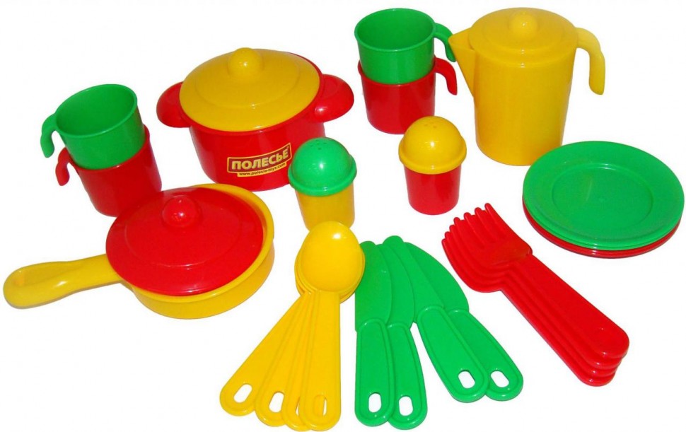 Набор детской посуды "Настенька" на 4 персоны