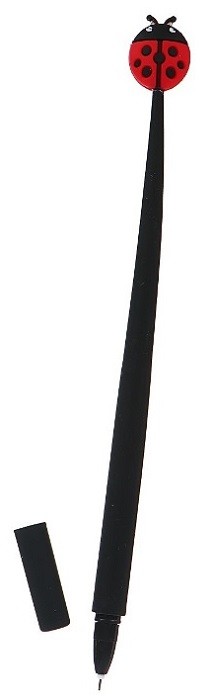 Ручка фигурная гелевая "Божья коровка" (синяя) 0,5 мм